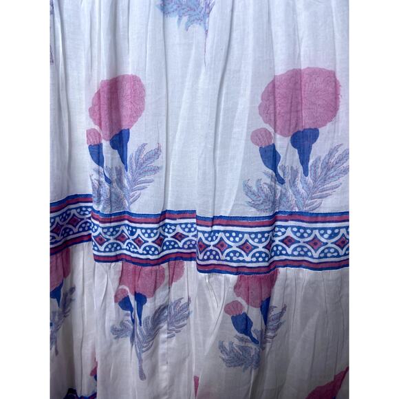 Oliphant Tuckernuck Smocked Maxi Dress size L large - Picture 5 of 7